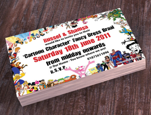 Fancy Dress Invite | Cartoon Characters Theme