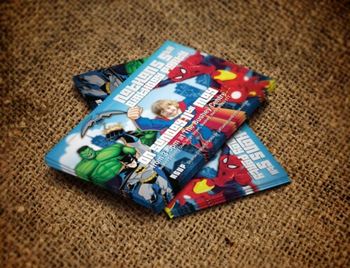 Superheroes Party Invites