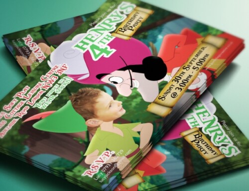 Peter Pan Style Party Invites