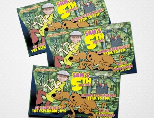 Scooby Style Party Invites