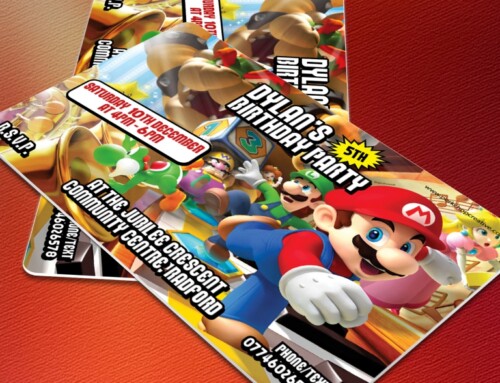 Supermario Party Invites