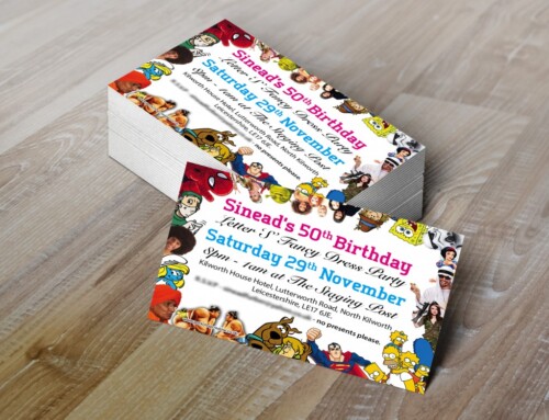 Letter ‘S’ Fancy Dress Invitations